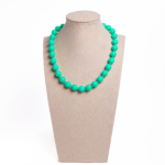 collar chicle verde turquesa