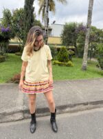 Mini falda ondas seda ligera - Imagen 6