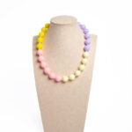 collar chicle combinado rosa morado