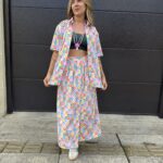 Pantalón resorte cuadros y corazones
