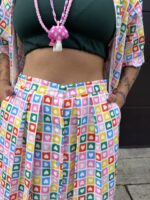 Pantalón resorte cuadros y corazones - Imagen 2