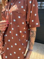 Camisa Polkadots café - Imagen 3