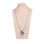 Collar rana azul mostacilla