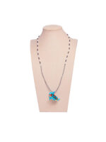 Collar rana azul mostacilla