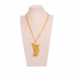 Collar koala bronce con baño de oro 24k