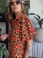 Vestido Animal Print Estrellas - Imagen 2