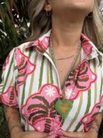 Vestido rayas palmeras - Imagen 3