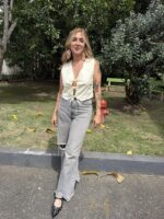 CHALECO DENIM MANTEQUILLA