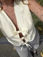 CHALECO DENIM MANTEQUILLA - Imagen 3